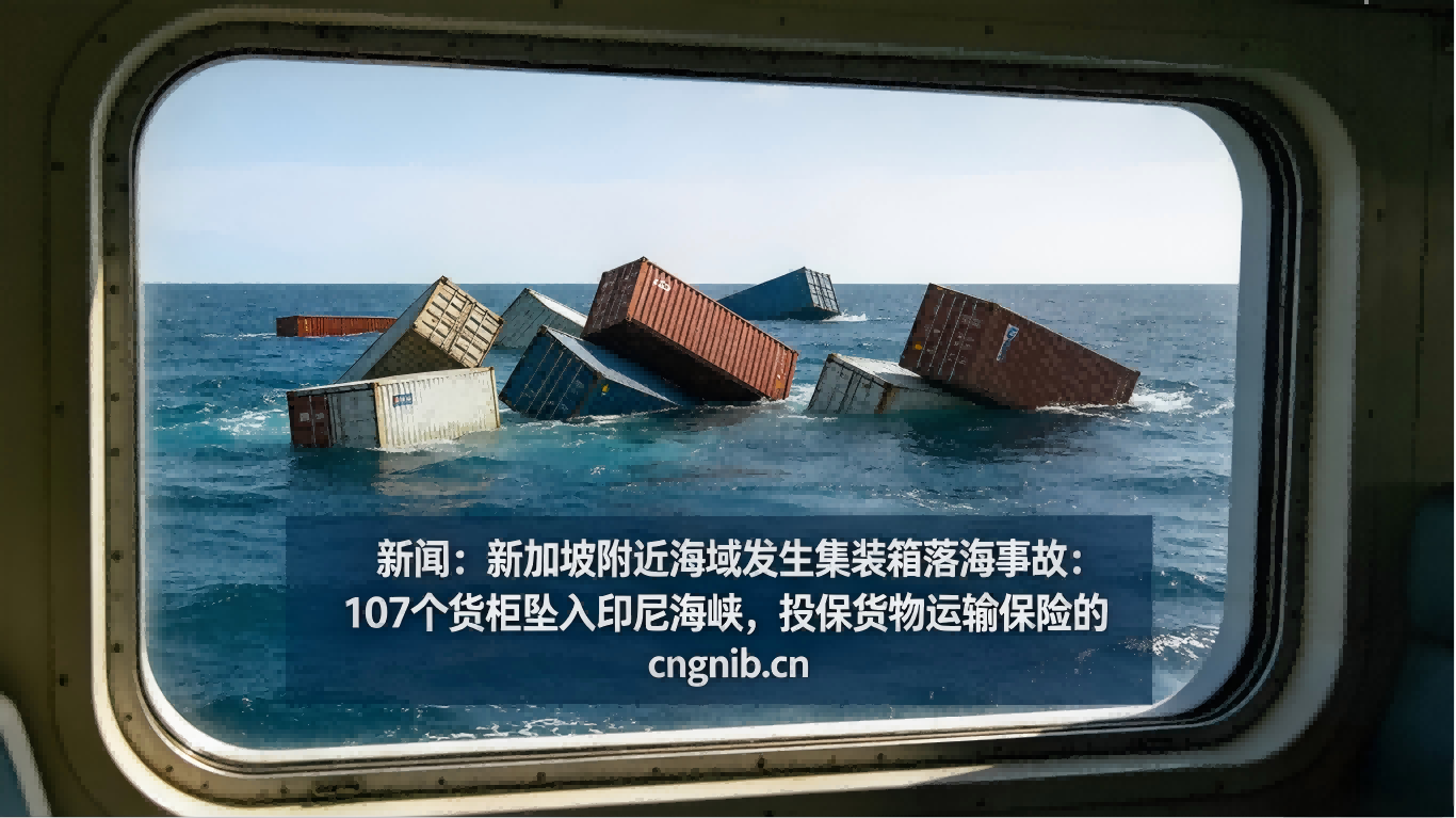 新加坡附近海域发生集装箱落海事故：107个货柜坠入印尼海峡，有相当比例的中国出口货物