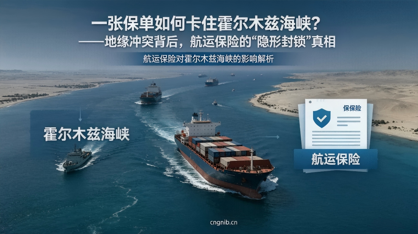 一张保单如何卡住霍尔木兹海峡？——地缘冲突背后，航运保险的“隐形封锁”真相
