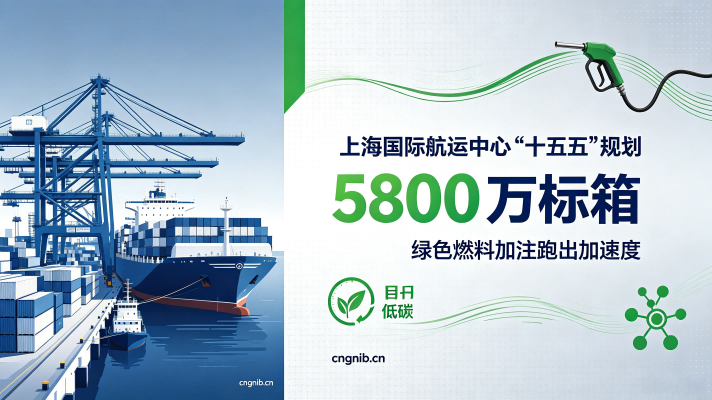 上海国际航运中心蓝图规划：目标5800万标箱，绿色燃料加注跑出加速度，目标建设国际航运绿色燃料认证中心、加注中心和交易中心三位一体的功能体系