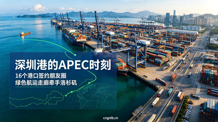 深圳港的APEC时刻：10个APEC经济体的16个港口签约朋友圈，绿色航运走廊牵手洛杉矶，从澳大利亚到美国，从印尼到秘鲁，囊括亚太最主要的贸易通道节点