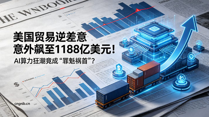 美国贸易逆差飙至1188亿美元！AI算力狂潮竟成“罪魁祸首” 美国科技巨头们以前所未有的速度将AI算力基础设施从图纸变为现实